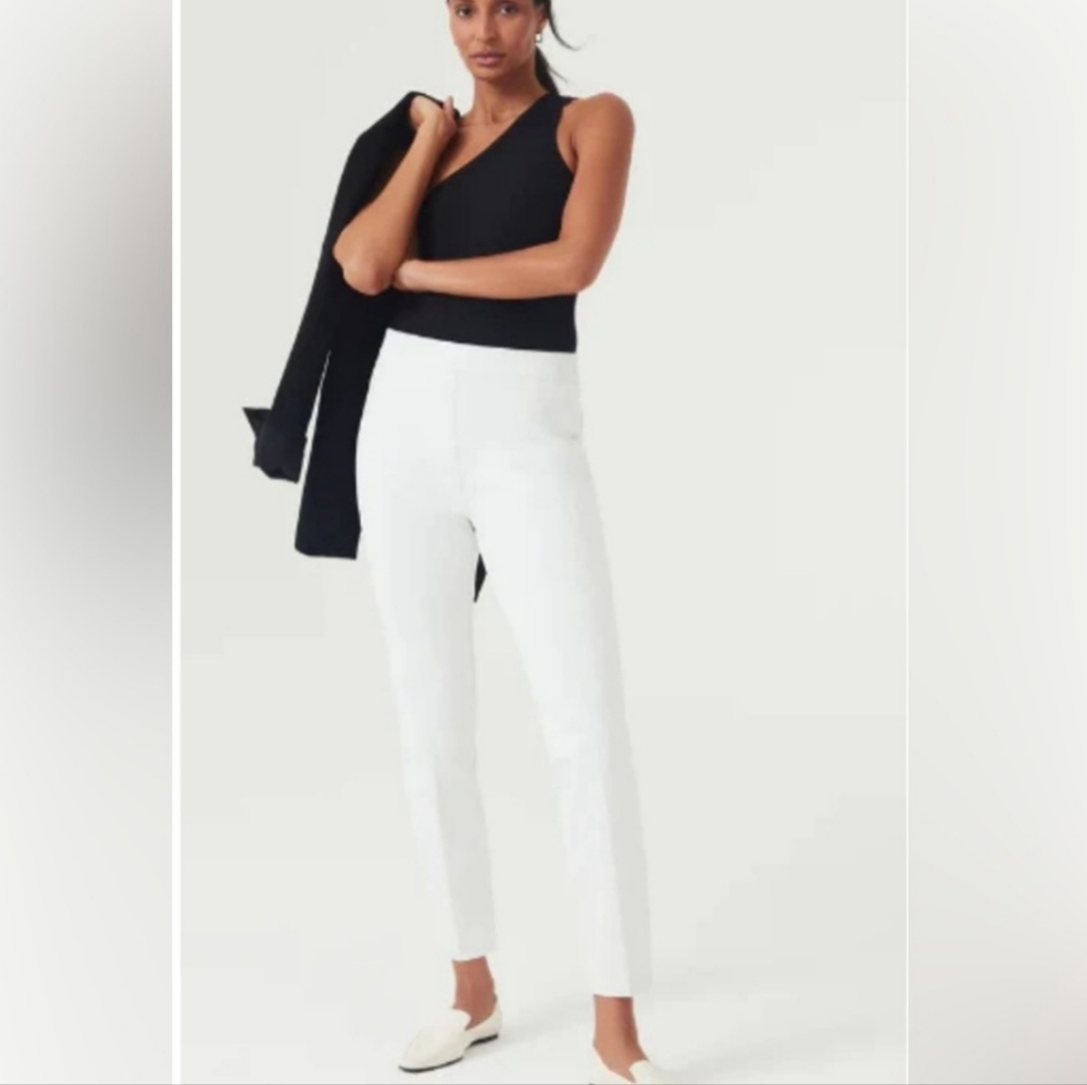 Spanx slim straight pants classic white size 2X